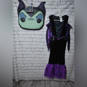 Disney Maleficent Funko Pop! Masks Mask Girls Villains Dress Size 7/8 bundle New